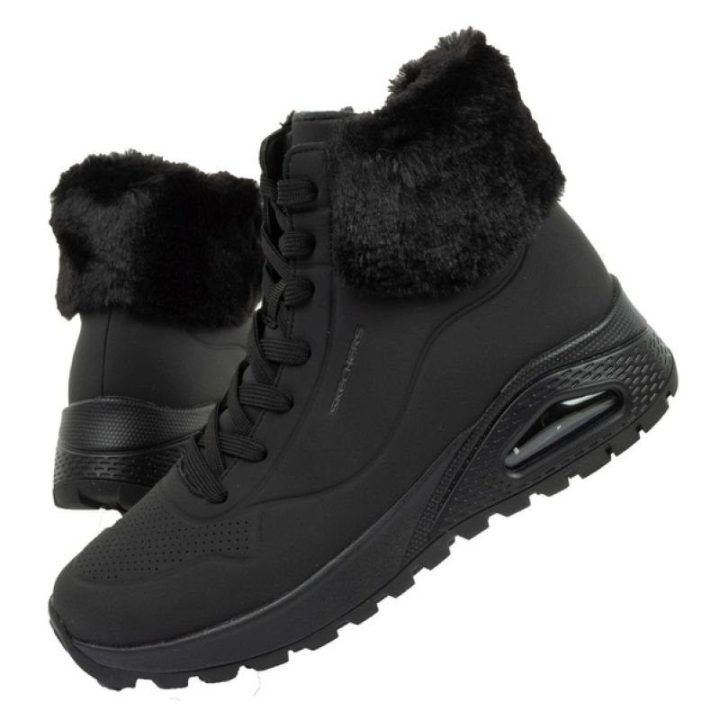 Moteriški sportiniai batai Skechers Uno Rugged, juodi