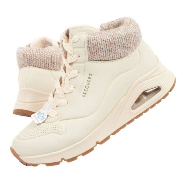 Moteriški sportbačiai su užtrauktuku Skechers Uno Darling Daze, rožiniai