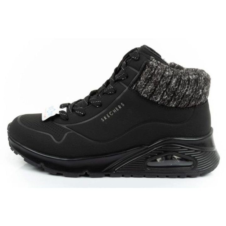 Moteriški pašiltinti sportbačiai Skechers Uno Gen1 Darling Daze, juodi