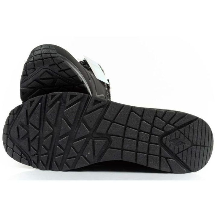 Moteriški pašiltinti sportbačiai Skechers Uno Gen1 Darling Daze, juodi