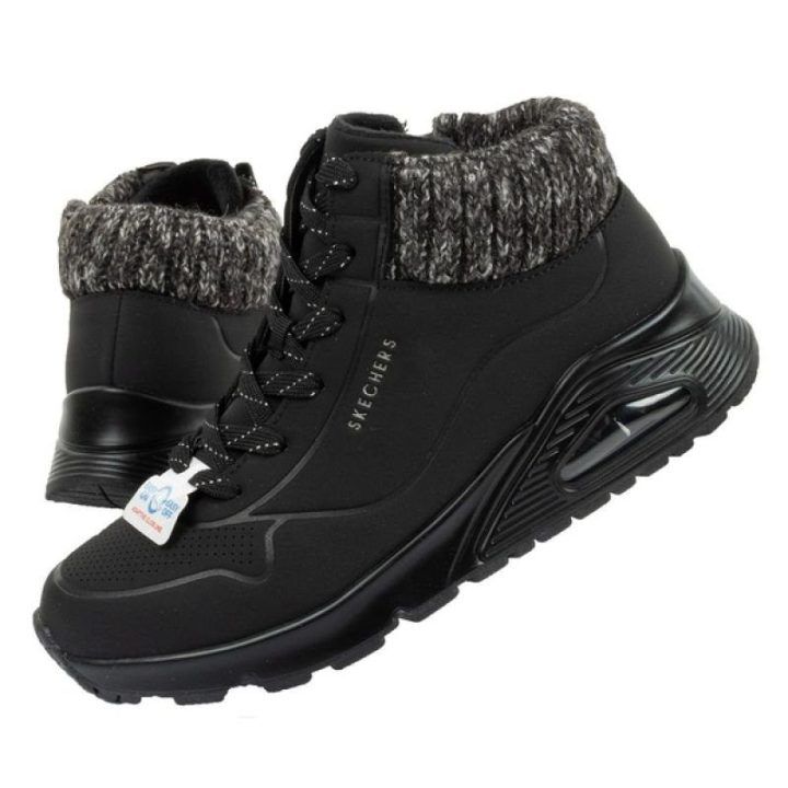 Moteriški pašiltinti sportbačiai Skechers Uno Gen1 Darling Daze, juodi