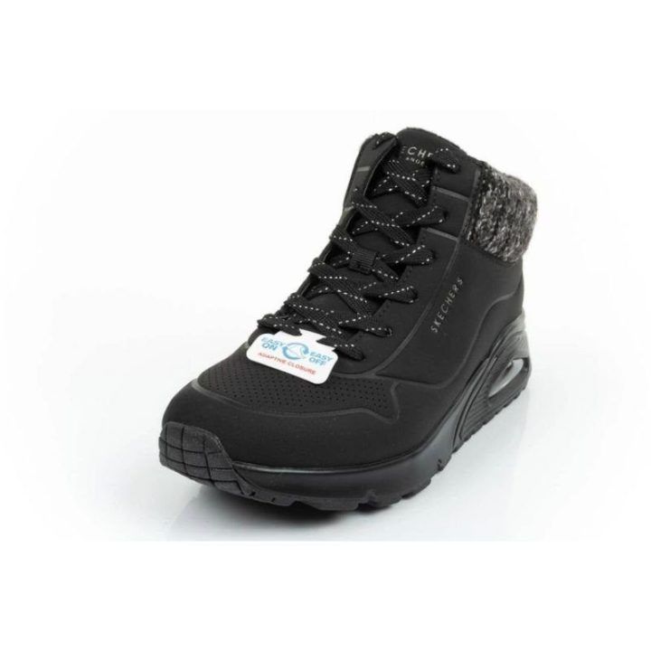 Moteriški pašiltinti sportbačiai Skechers Uno Gen1 Darling Daze, juodi