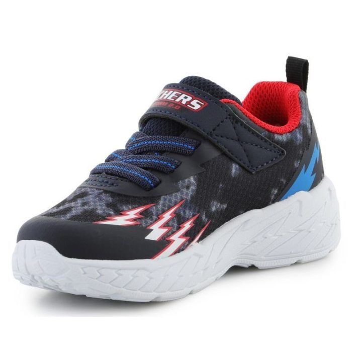 Vaikiški LED batai Skechers S-Light Storm 2.0, tamsiai mėlyni ir raudoni