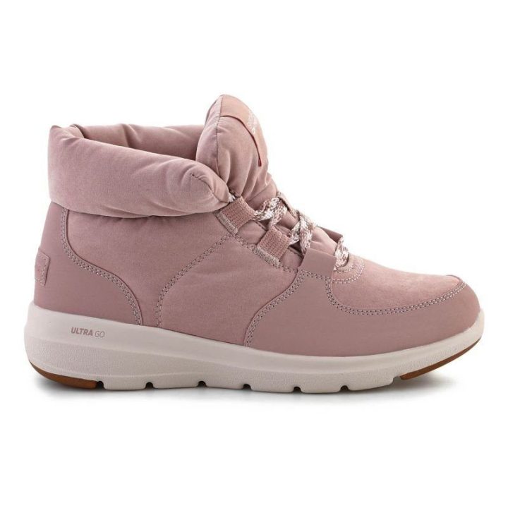 Moteriški žieminiai batai Skechers Glacial Ultra - Trend Up, rausvai violetiniai