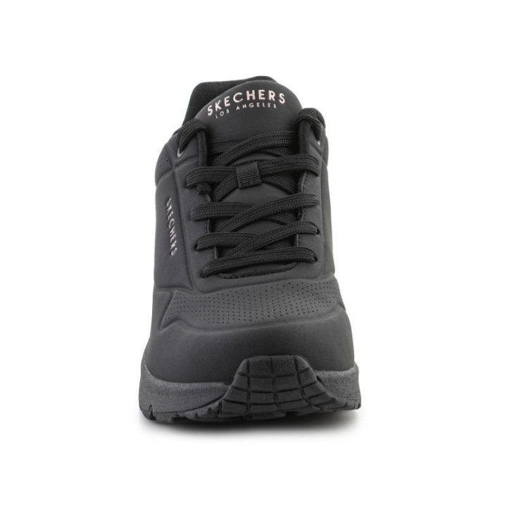 Moteriški sportbačiai Skechers Uno Wedge-Hi Steps, juodi
