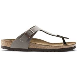 Moteriškos šlepetės per pirštą Birkenstock Gizeh, pilkai smėlio