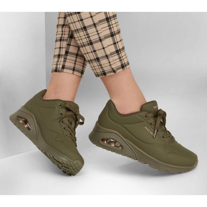 Moteriški sportiniai bateliai Skechers Uno-Stand on Air, žali