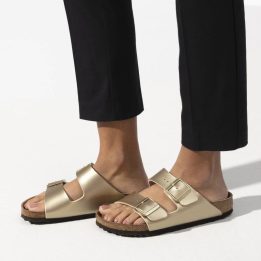 Moteriškos šlepetės Birkenstock Arizona, aukso