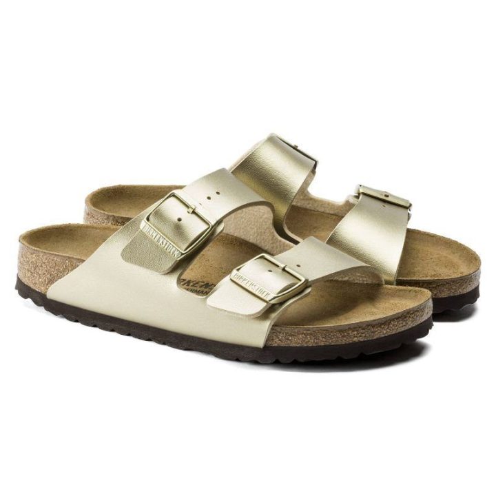 Moteriškos šlepetės Birkenstock Arizona, aukso
