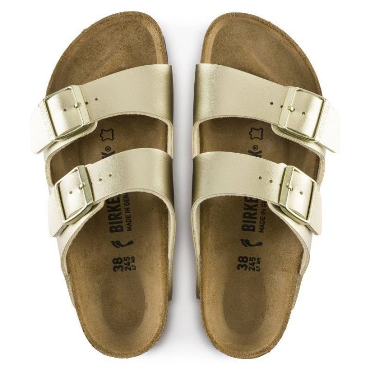 Moteriškos šlepetės Birkenstock Arizona, aukso