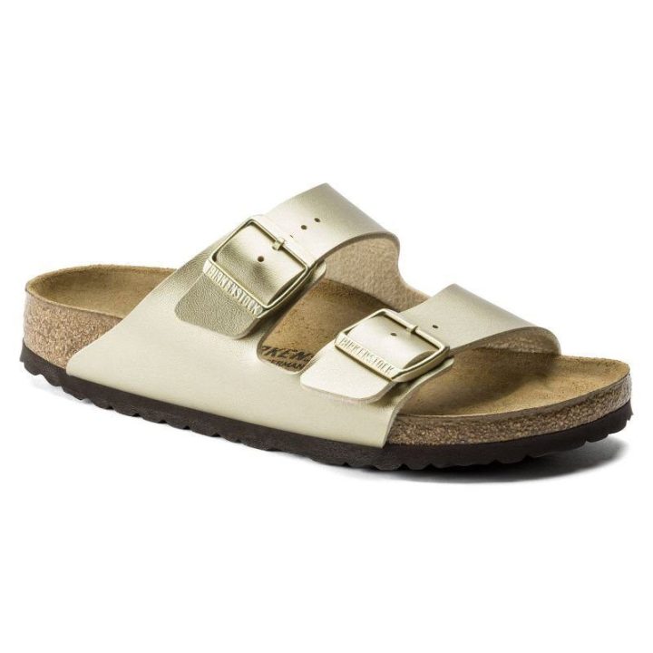 Moteriškos šlepetės Birkenstock Arizona, aukso