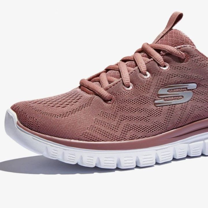 Moteriški sportbačiai su Memory Foam vidpadžiu Skechers Graceful-Get, rožiniai