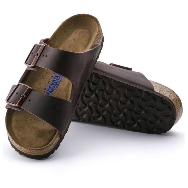 Moteriškos šlepetės Birkenstock Arizona Soft Footbed, siauros