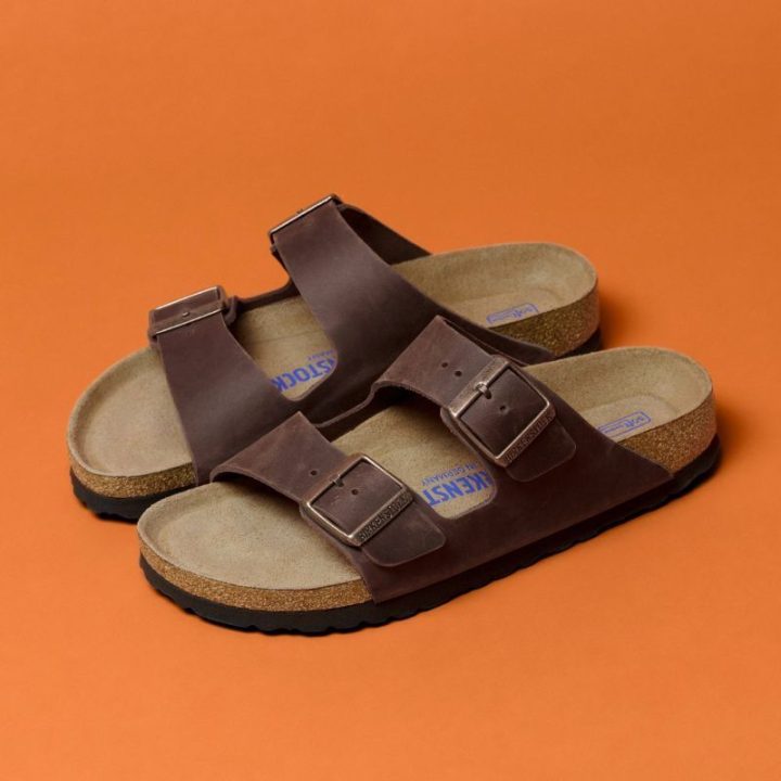 Moteriškos šlepetės Birkenstock Arizona Soft Footbed, siauros