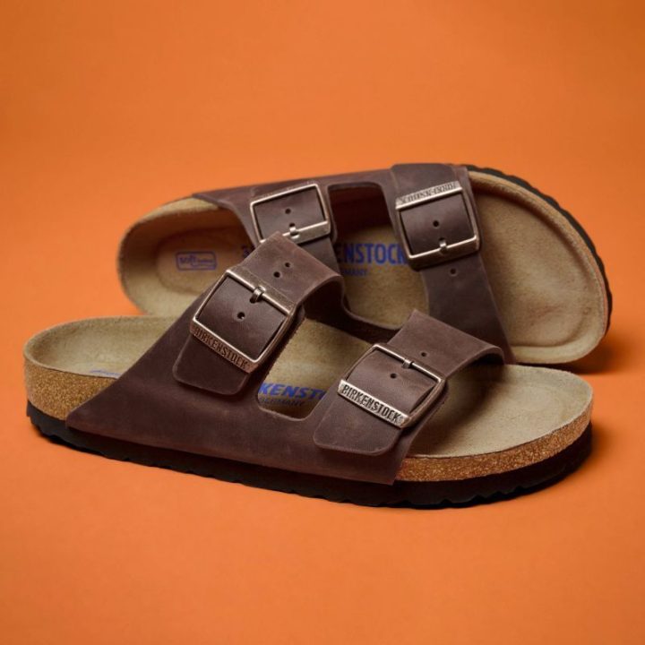 Moteriškos šlepetės Birkenstock Arizona Soft Footbed, siauros