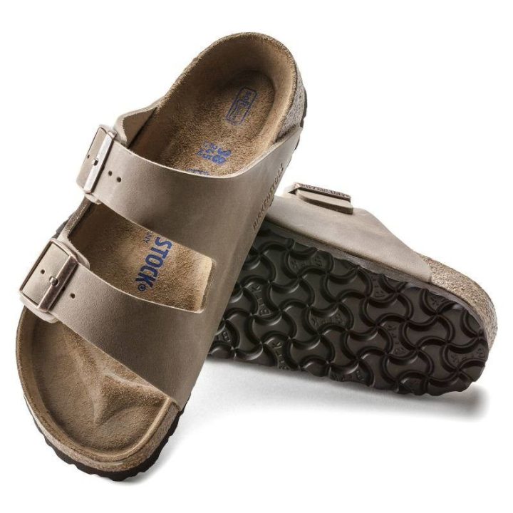 Uniseks šlepetės Birkenstock Arizona Soft Footbed, tabako rudos