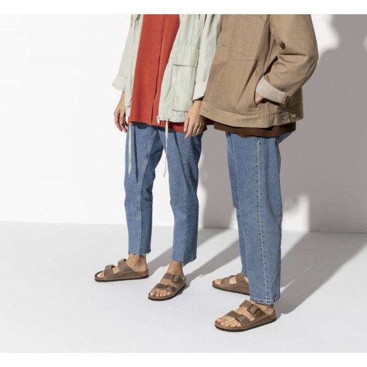 Uniseks šlepetės Birkenstock Arizona Soft Footbed, tabako rudos