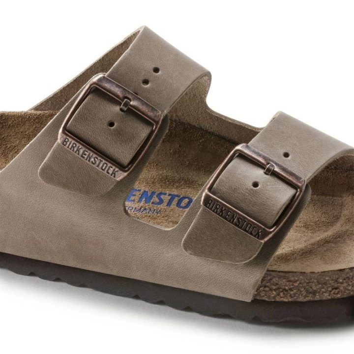 Uniseks šlepetės Birkenstock Arizona Soft Footbed, tabako rudos