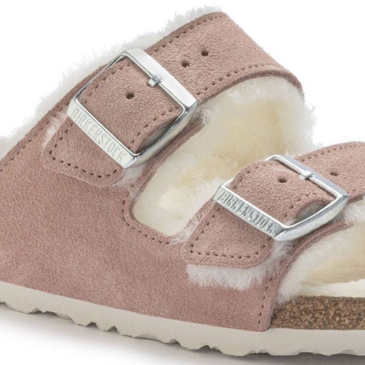 Moteriškos pašiltintos šlepetės Birkenstock Arizona, rožinės