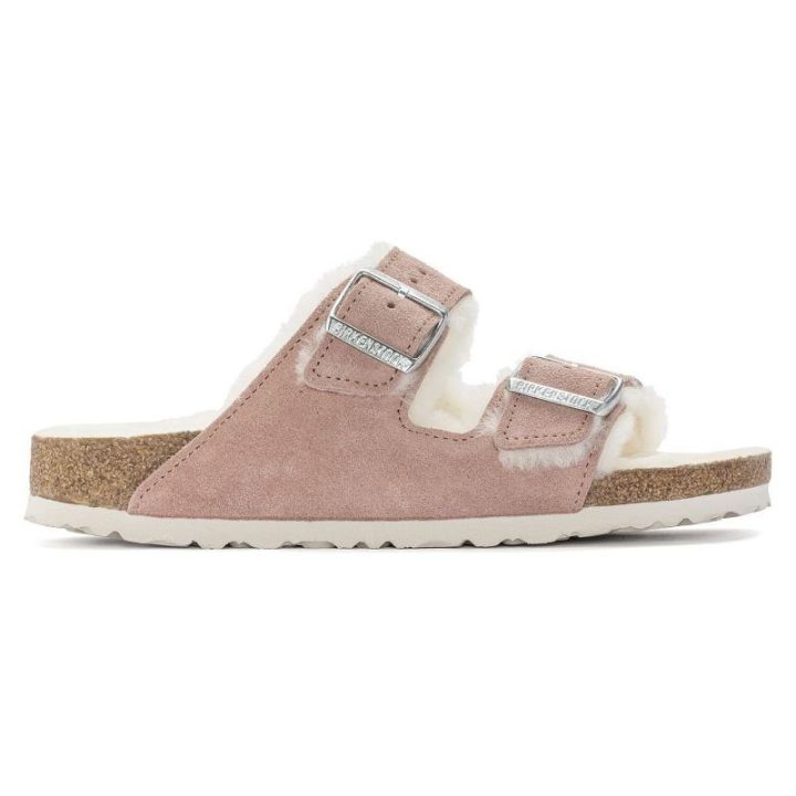 Moteriškos pašiltintos šlepetės Birkenstock Arizona, rožinės