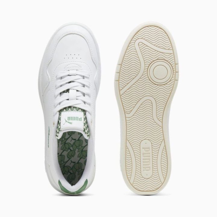 Moteriški sportbačiai Puma Court Classy Blossom, balti