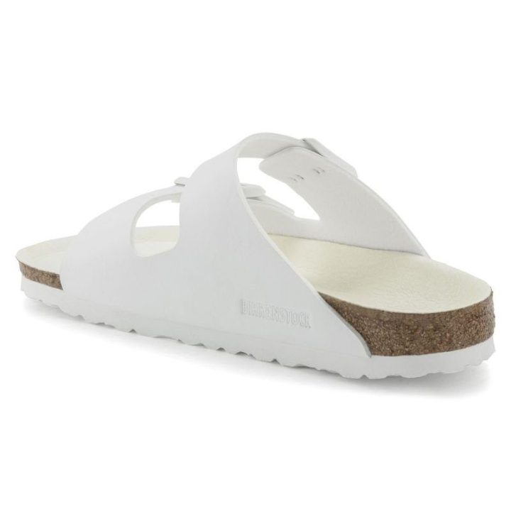 Uniseks šlepetės plačiai pėdai Birkenstock Arizona, baltos