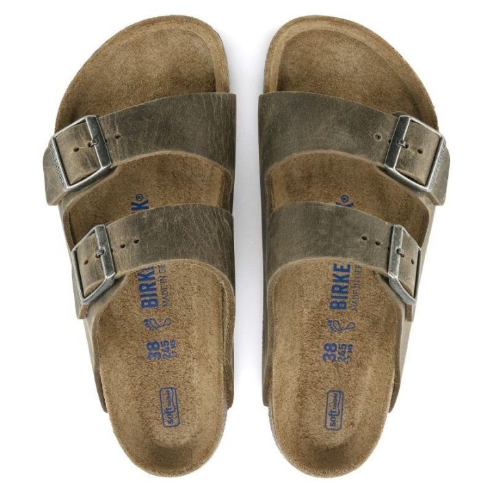 Uniseks odinės šlepetės Birkenstock Arizona, chaki