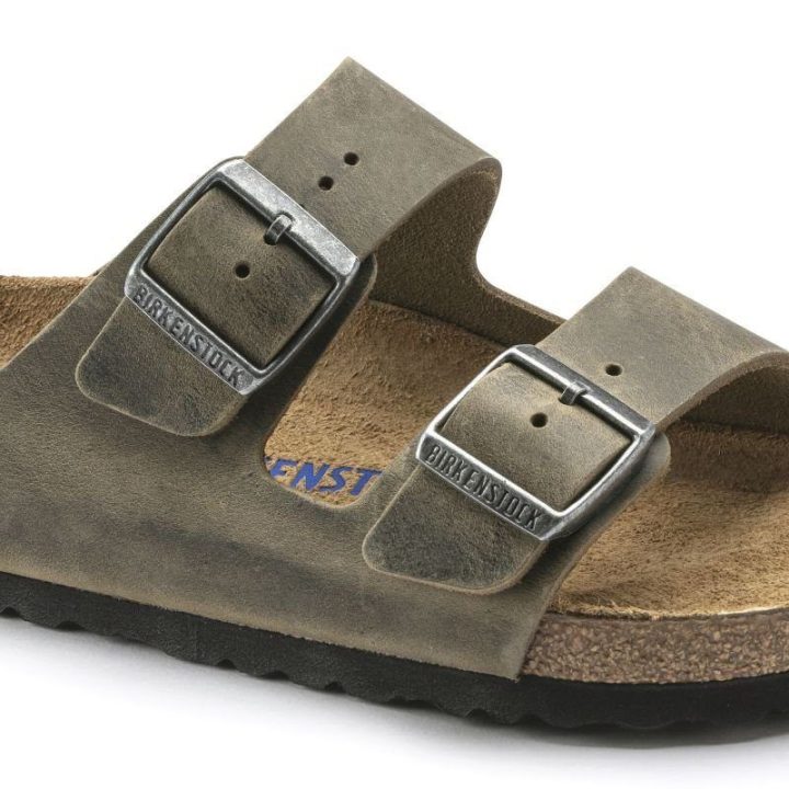 Uniseks odinės šlepetės Birkenstock Arizona, chaki