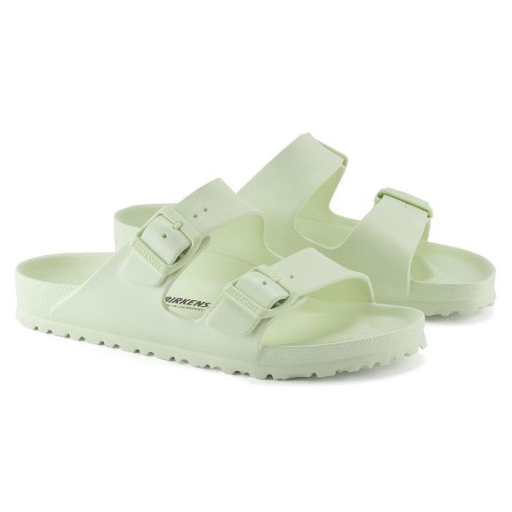 Vyriškos šlepetės plačiai pėdai Birkenstock Arizona, žalios