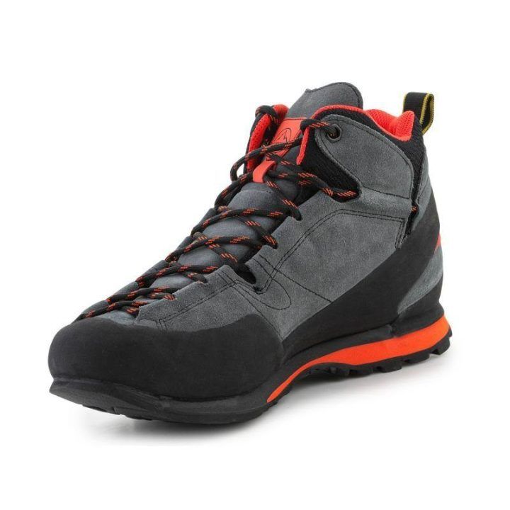 Vyriški žygio batai La Sportiva Boulder X Mid GTX, tamsiai pilki