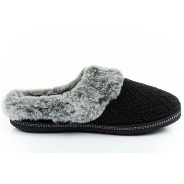 Moteriškos pašiltintos įspiriamos šlepetės Skechers