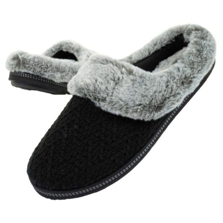 Moteriškos pašiltintos įspiriamos šlepetės Skechers