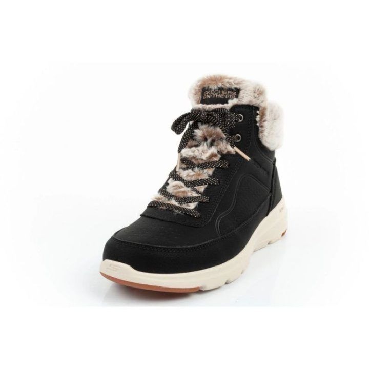 Moteriški žieminiai aulinukai Skechers Glacial Ultra, juodi