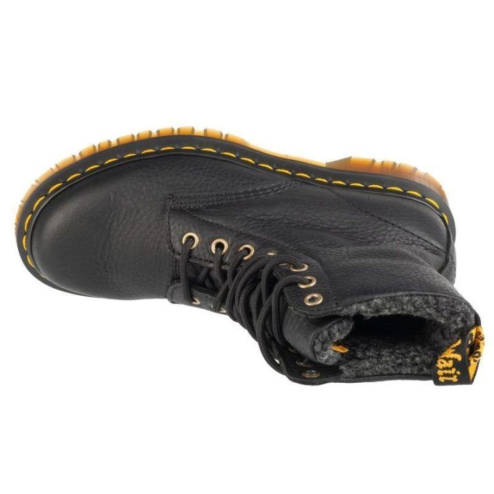 Uniseks odiniai aulinukai su raišteliais Dr. Martens 1460, juodi