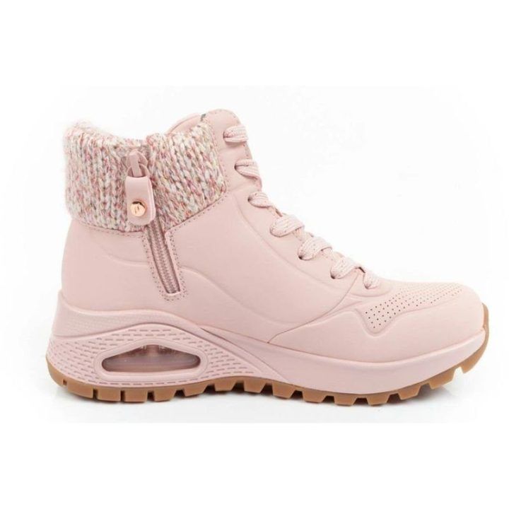 Moteriški pašiltinti batai Skechers Uno Rugged, rožiniai