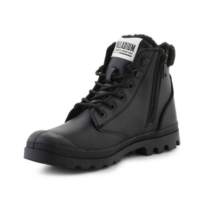 Moteriški pašiltinti auliniai batai Palladium Pampa Hi, juodi