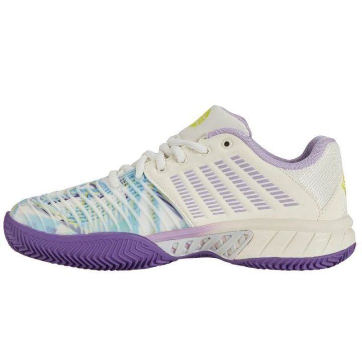 Moteriški padelio batai K-Swiss Express Light 3, balti ir violetiniai