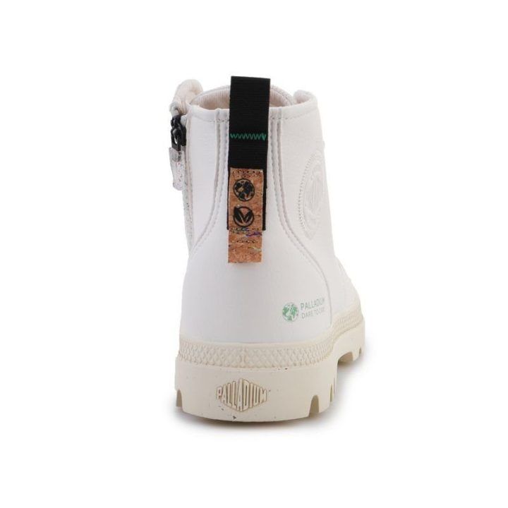 Moteriški aukšti sportbačiai Palladium Pampa Hi Re Vegan Lth, balti