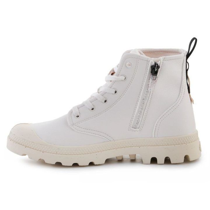 Moteriški aukšti sportbačiai Palladium Pampa Hi Re Vegan Lth, balti