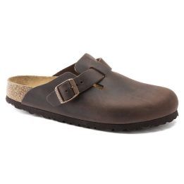 Uniseks plačios odinės klumpės Birkenstock Boston