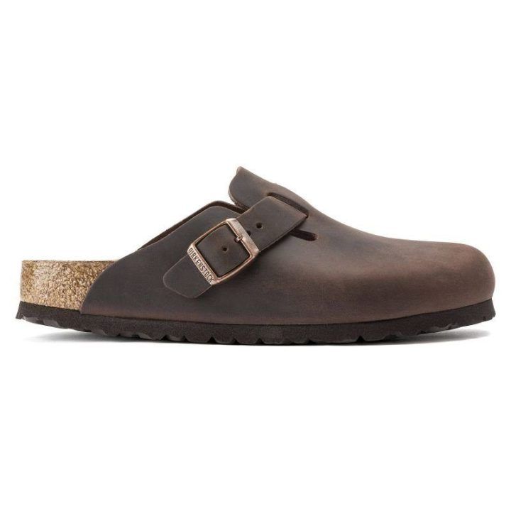 Uniseks plačios odinės klumpės Birkenstock Boston