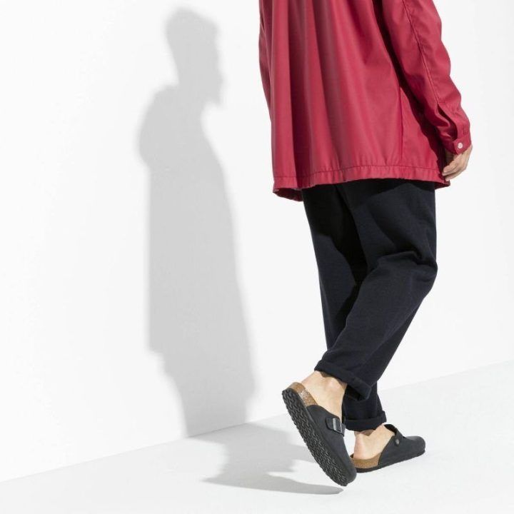 Moteriškos siauro pločio klumpės Birkenstock Boston, juodos