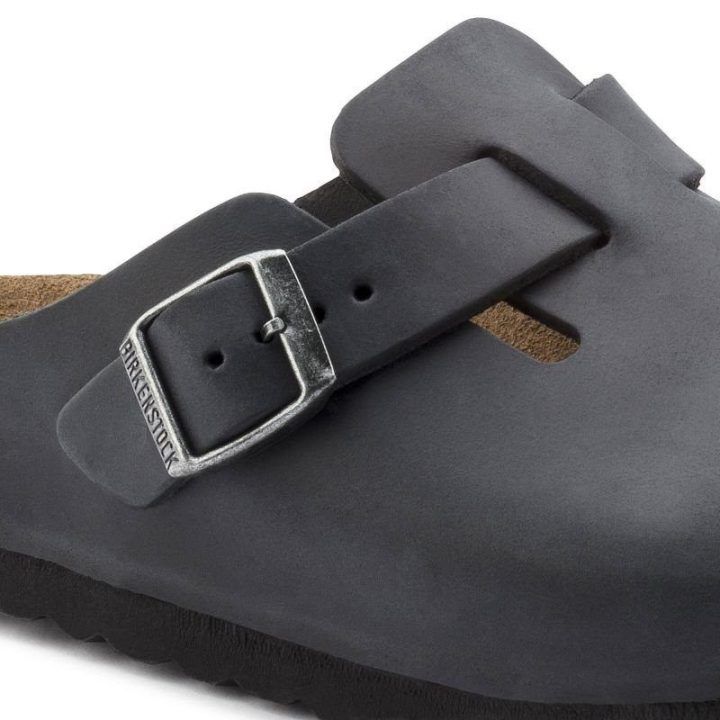 Moteriškos siauro pločio klumpės Birkenstock Boston, juodos