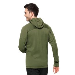 Vyriškas džemperis su gobtuvu Jack Wolfskin Hirschberg, žalias
