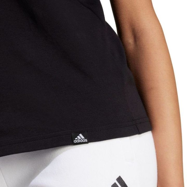 Moteriški medvilniniai marškinėliai adidas Xpress Logo, juodi