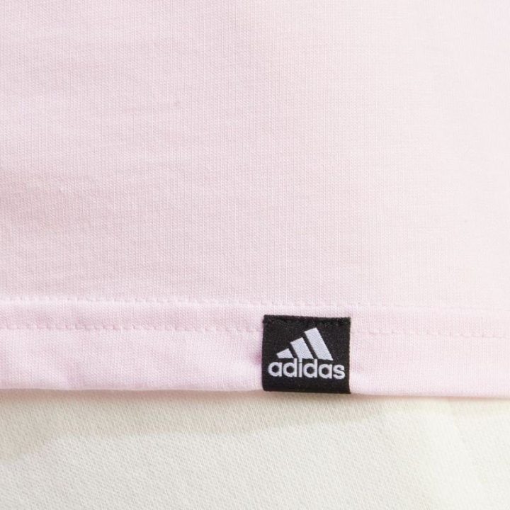 Moteriški medvilniniai marškinėliai adidas Xpress Logo, rožiniai