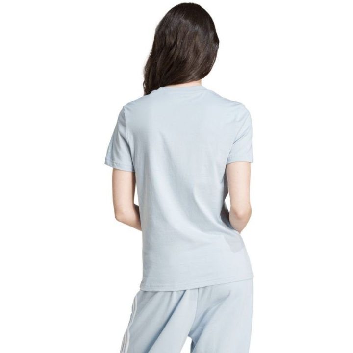 Moteriški marškinėliai adidas Loungewear Essentials, šviesiai mėlyni