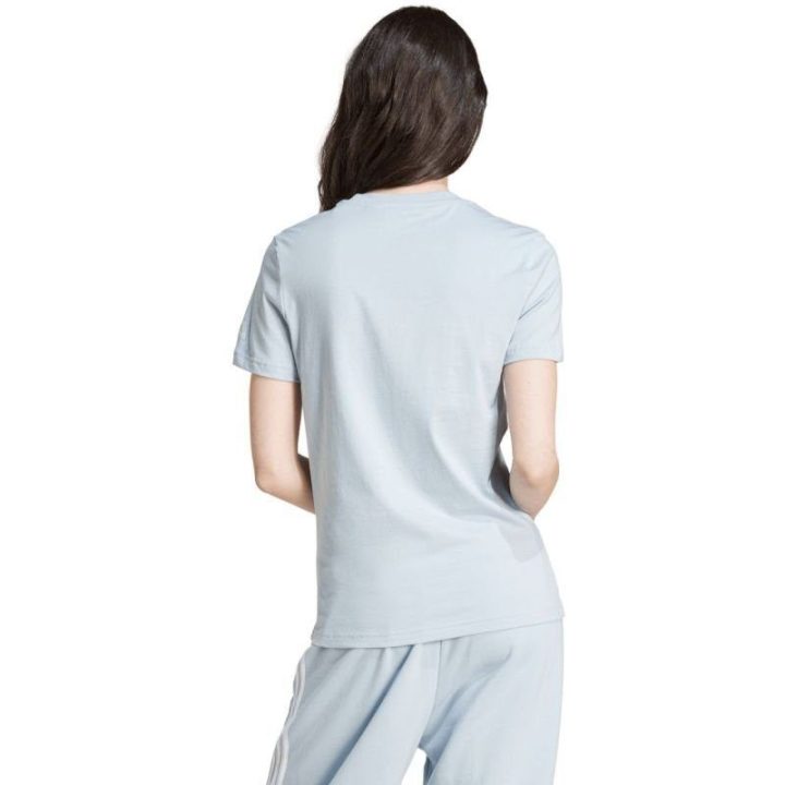 Moteriški marškinėliai adidas Loungewear Essentials, šviesiai mėlyni