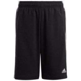 Vaikiški šortai adidas Essentials 3-Stripes Woven, juodi