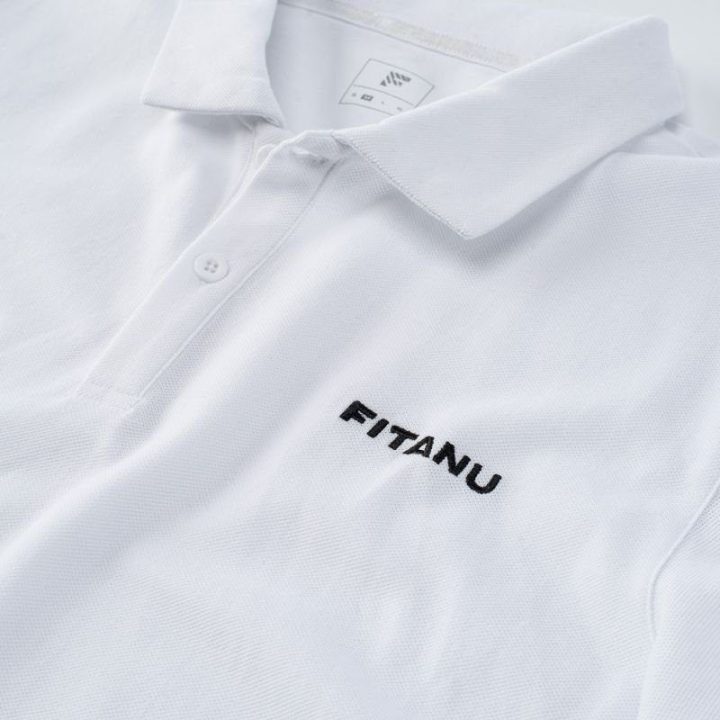 Vyriški medvilniniai polo marškinėliai Fitanu Vinim, juodi